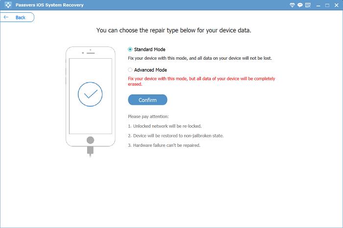 deeper repair mode | iPhone Stuck on Emergency SOS