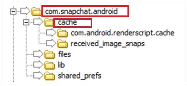 navigate to internal storage | recover deleted snapchat messages