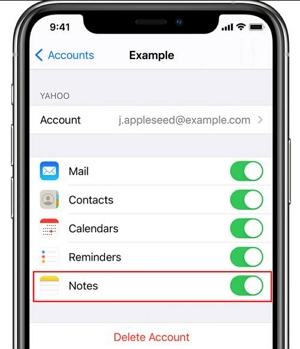 iPhone Settings | recover deleted notes on iphone