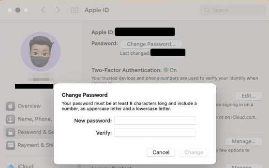 set Apple ID password Mac | Reset Apple ID By Email