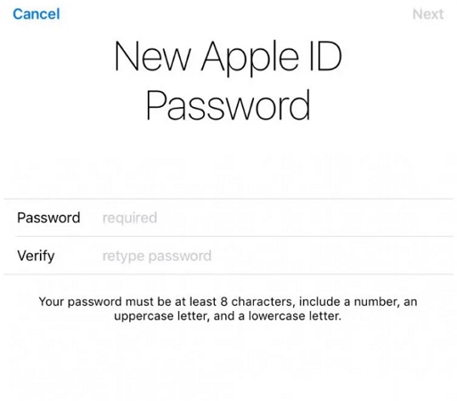 set new Apple ID password | Change Apple ID without Losing Data