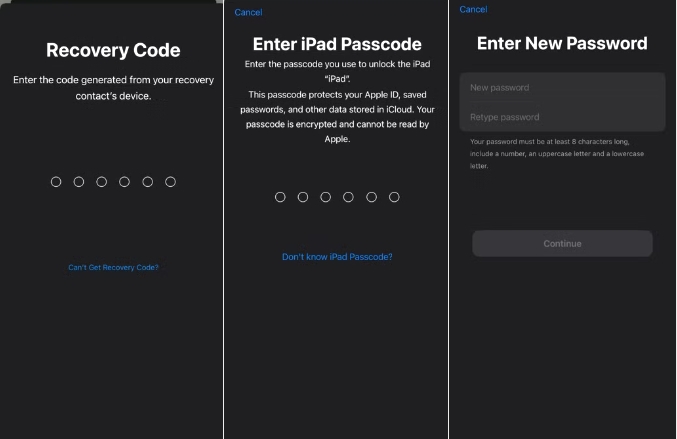 input Recovery code | Forgot Apple ID Password