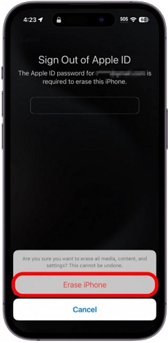erase iPhone in lock screen | Bypass Face ID and Passcode on iPhone