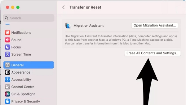 hit Erase Mac | Can’t Sign Out of Apple ID on iPhone