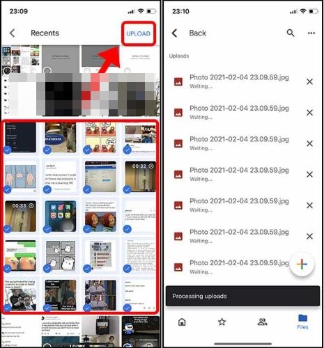 tap Upload | Recover Deleted Photos from iPhone
