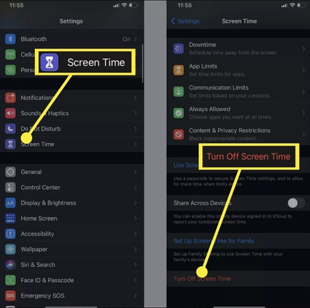 turn off Screen Time | Sign Out Is Not Available Due to Restrictions