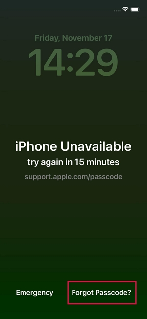 forgot passcode | how to unlock disabled iphone