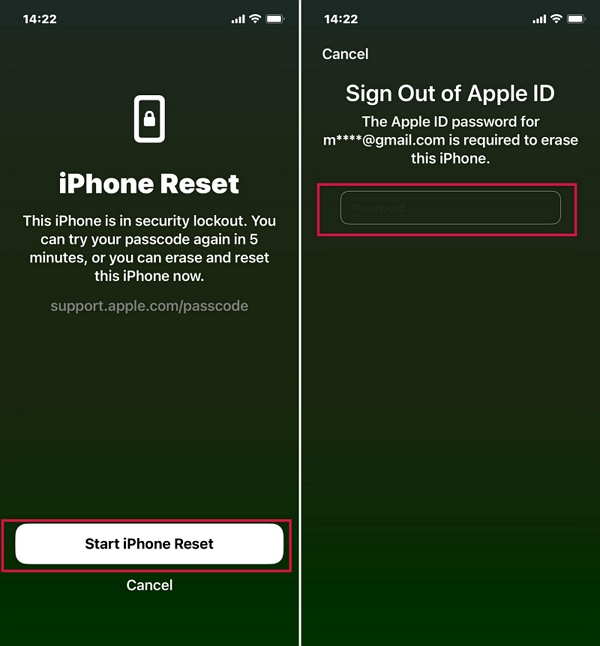 security lockout screen | how to unlock disabled iphone