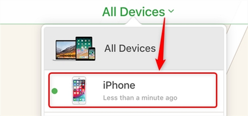 iCloudでiPhoneを選択|アクティベーション・ロックを無料で回避する