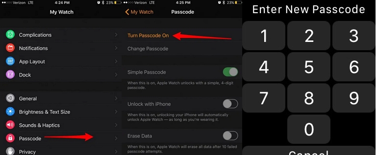 turn on Apple Watch passcode | Unlock iPhone With Apple Watch Without Passcode