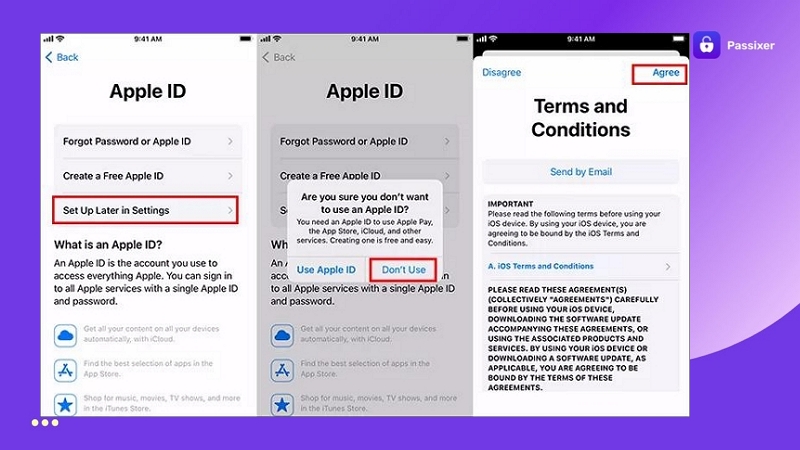 accept Apple terms | Unlock iPhone Without Passcode