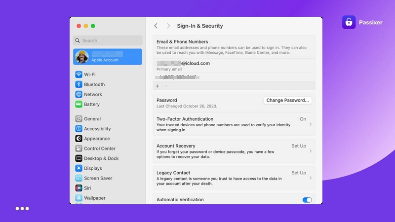 choose Change Password | Sign Out of Apple ID