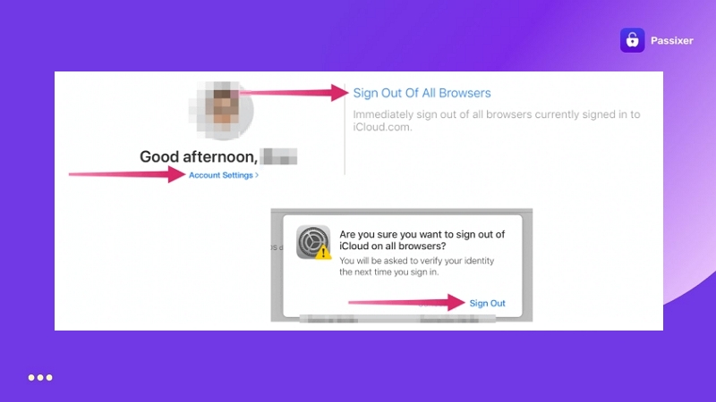 choose Sign Out Of All Browsers | Sign Out of Apple ID