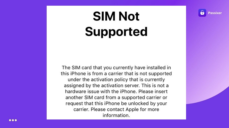 SIM error | Unlock iPhone