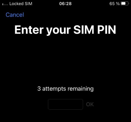default SIM PIN | Find or Change SIM PIN on iPhone