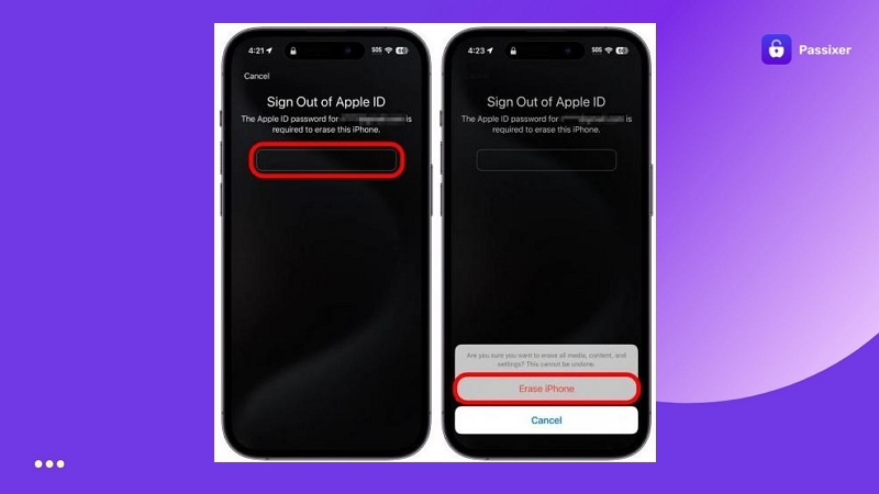 tap Erase iPhone | Unlock iPhone