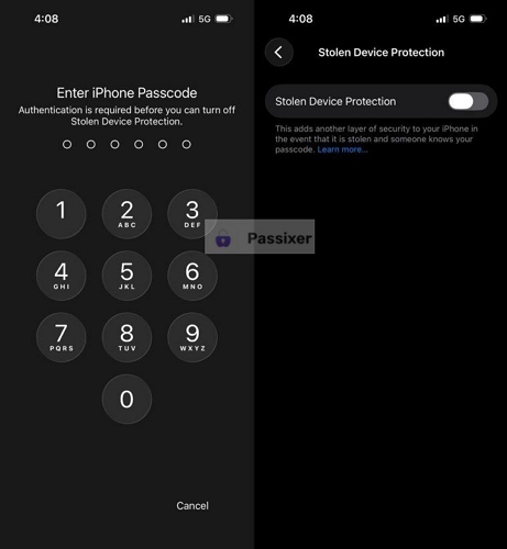 Security Delay works again | Stolen Device Protection Won't Turn Off