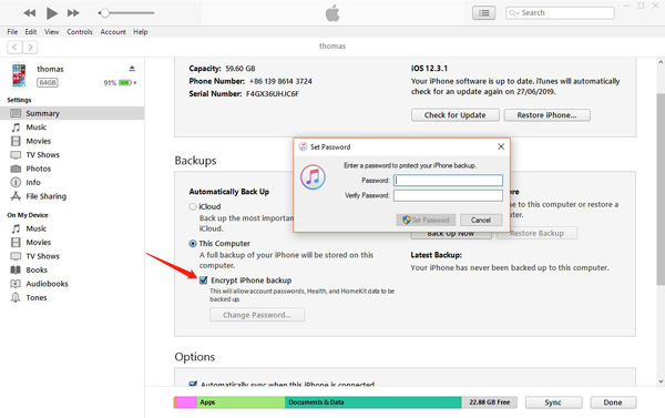 Remove iTunes Encrypted Backup Password | forgot encrypted backup password iphone