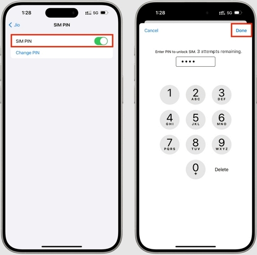 enter SIM PIN | Find or Change SIM PIN on iPhone