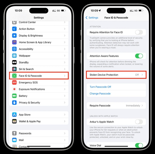 set up iPhone | Turn off Stolen Device Protection Without Face ID