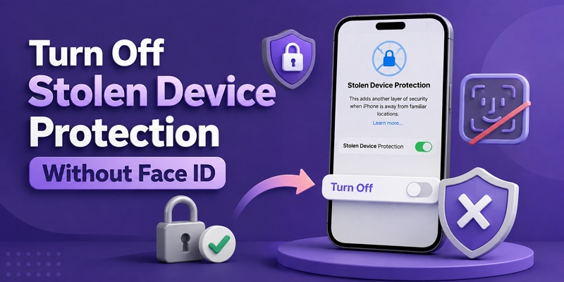 Turn off Stolen Device Protection Without Face ID