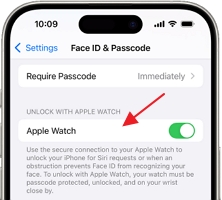 turn on Unlock with Apple Watch | Unlock iPhone With Apple Watch Without Passcode