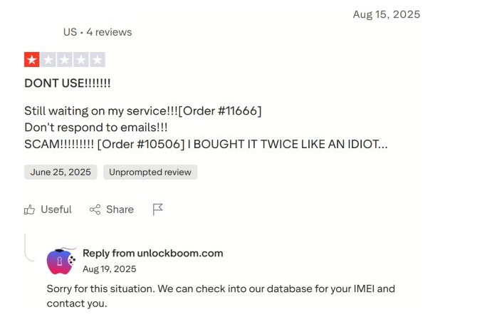 bad Trustpilot reviews | UnlockBoom