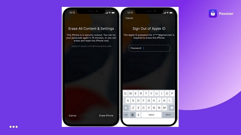 type in Apple ID password | Unlock iPhone Without Passcode