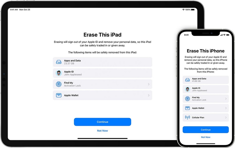erase all content and screen passwords | Unlock iPhone With Broken Screen