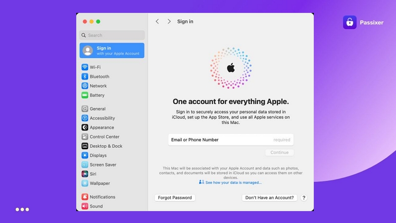 click Sign In | Sign Out of Apple ID
