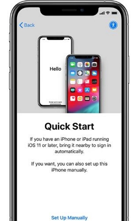 tap Set Up Manually | Use iPhone Without SIM Card