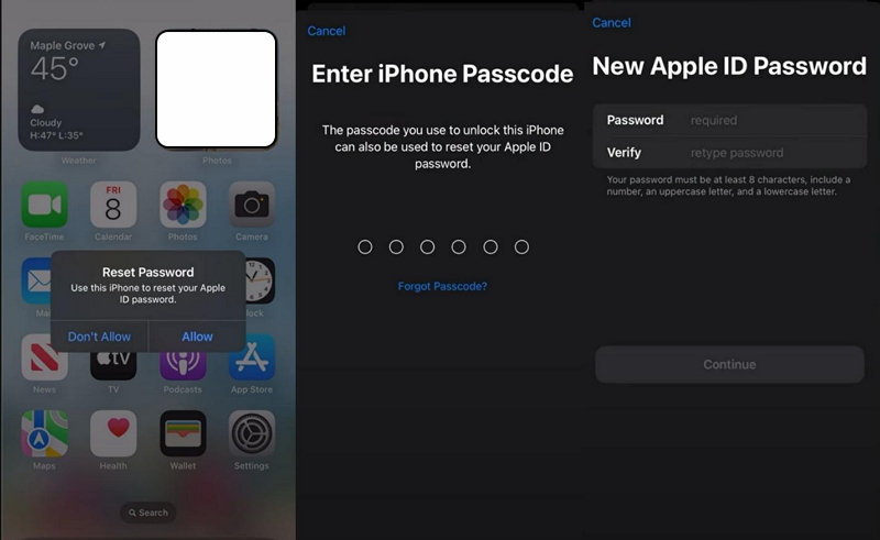 confirm new Apple Account password | appleid.apple.com Reset Password