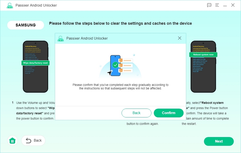 Confirm | how to factory reset android