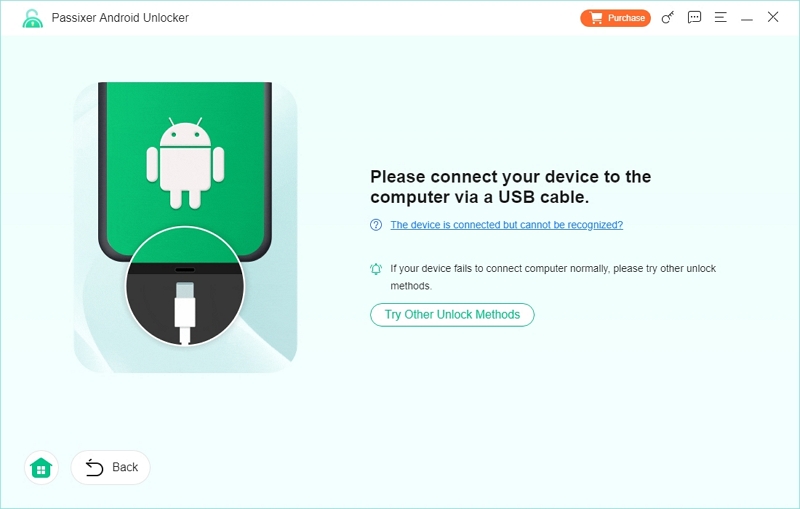official USB cable | how to factory reset android