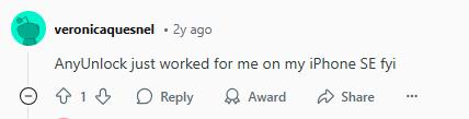 positive Reddit review | AnyUnlock