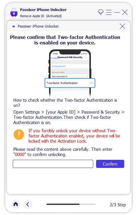 confirm with code | delete apple id