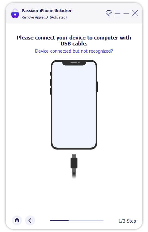 connect iPhone to Passixer | Find Apple ID Password without Resetting It
