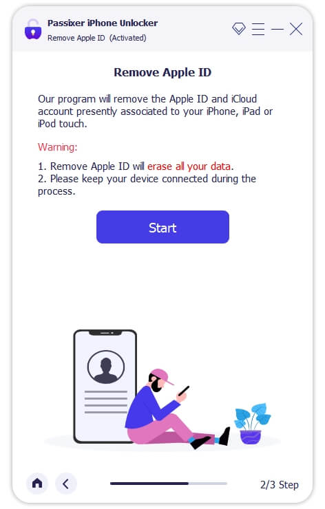 Start Passixer app | Apple ID Lock