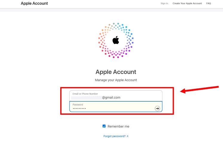 press Enter | appleid.apple.com Reset Password