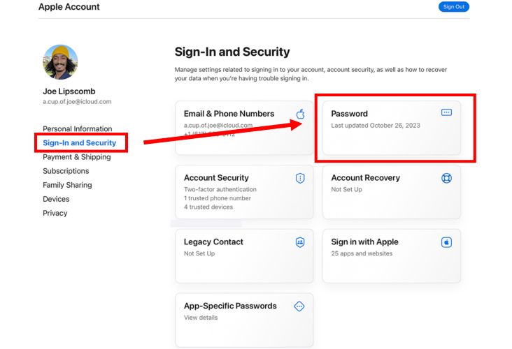 click Password | appleid.apple.com Reset Password