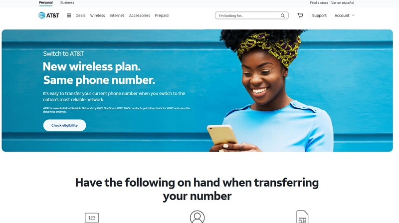 asked to enter your current phone number | switch verizon to att