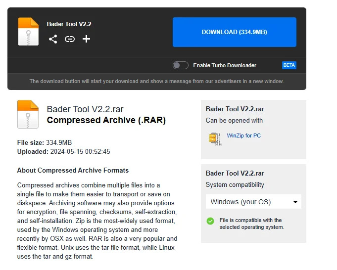 windows application | bader tool