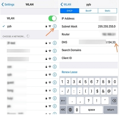 change the dns server | turn off find my iphone without password
