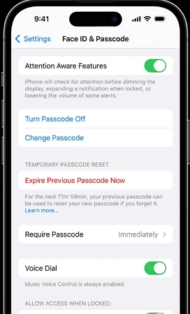 select Expire Previous Passcode Now | Bypass Password on iPad