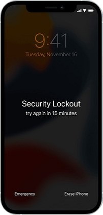 Bypass iPhone Passcode without PC via Lock Screen step 1