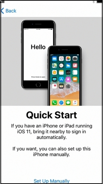 choose Set Up Manually | Bypass Remote Management on iPhone