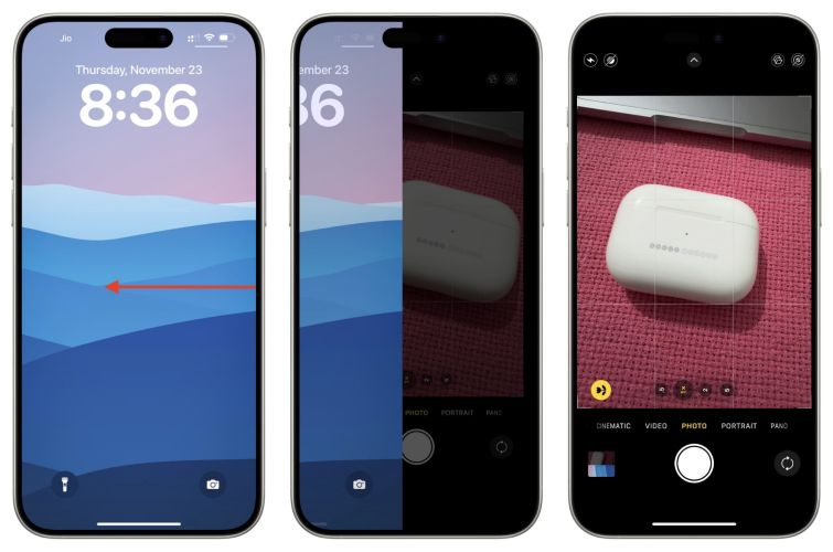swipe left lock screen | Remove Camera on iPhone Lock Screen