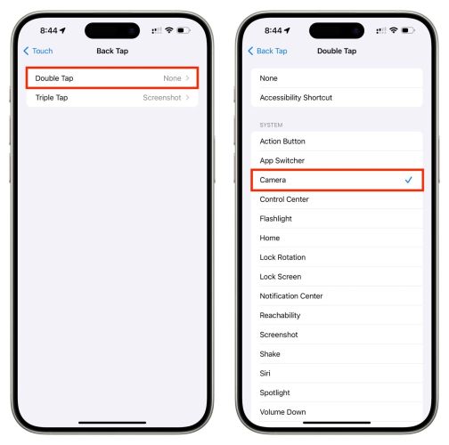 set Back Tap | Remove Camera on iPhone Lock Screen