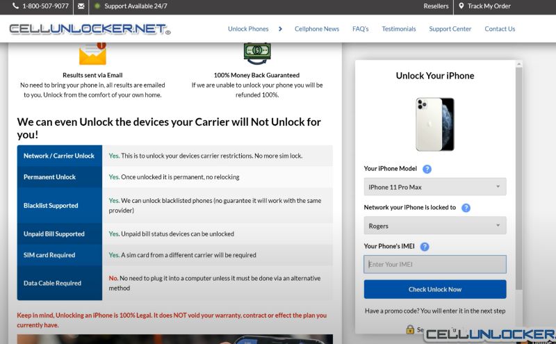 click Check Unlock Now | CellUnlocker Net Review