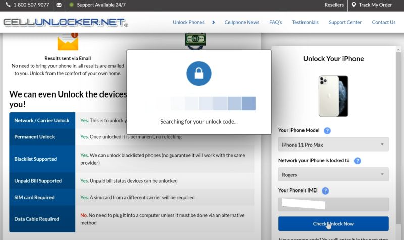 quick check | CellUnlocker Net Review